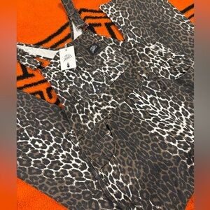 Hell babes leopard print overalls